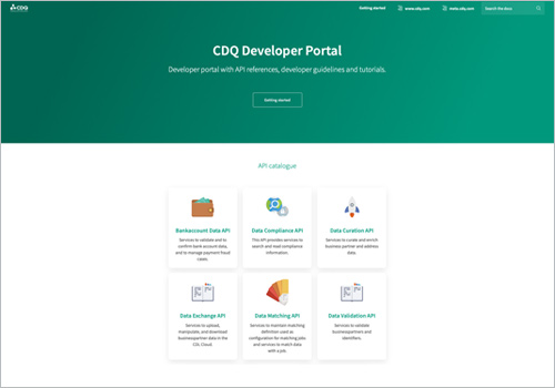 New CDQ Developer Portal