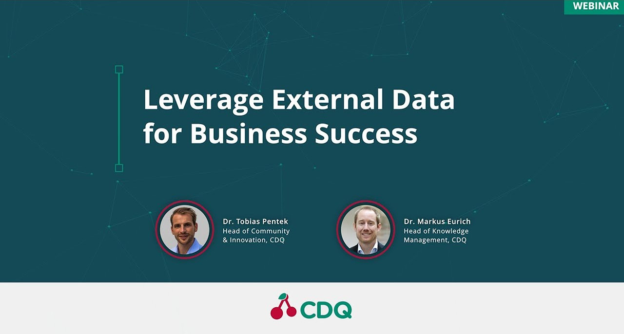CDQ Webinar – Leverage External Data For Business Success