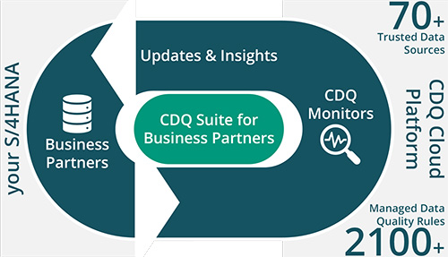 Continuous monitoring of S4HANA Business Partners