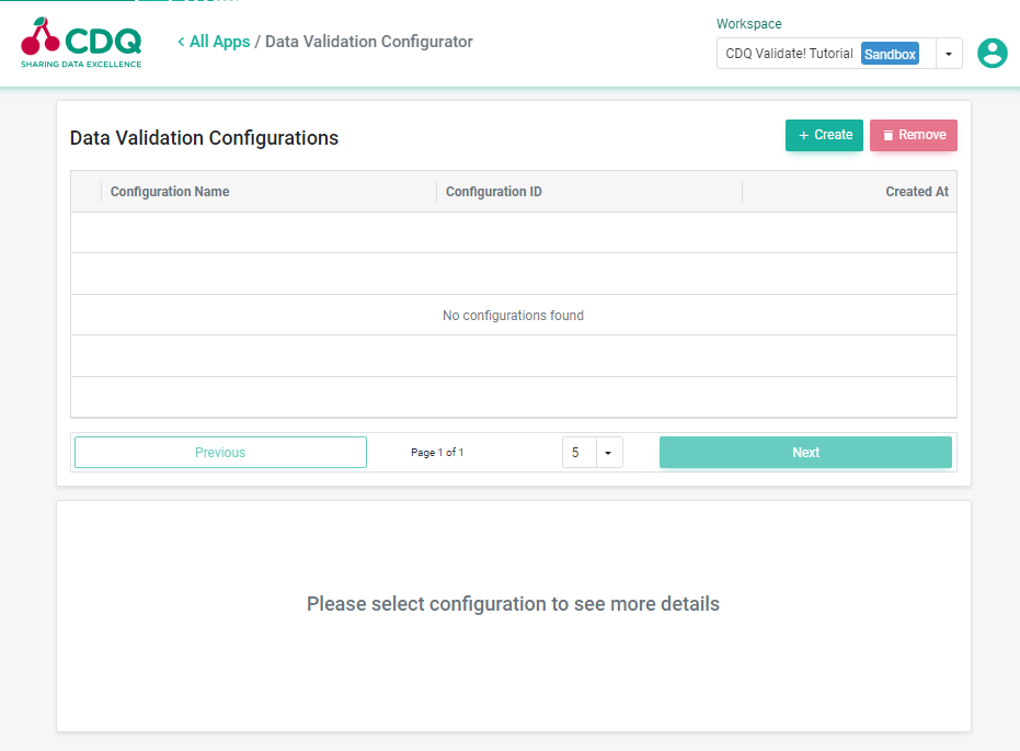 Data Validation Configuration App