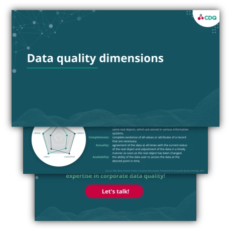 Data quality dimensions