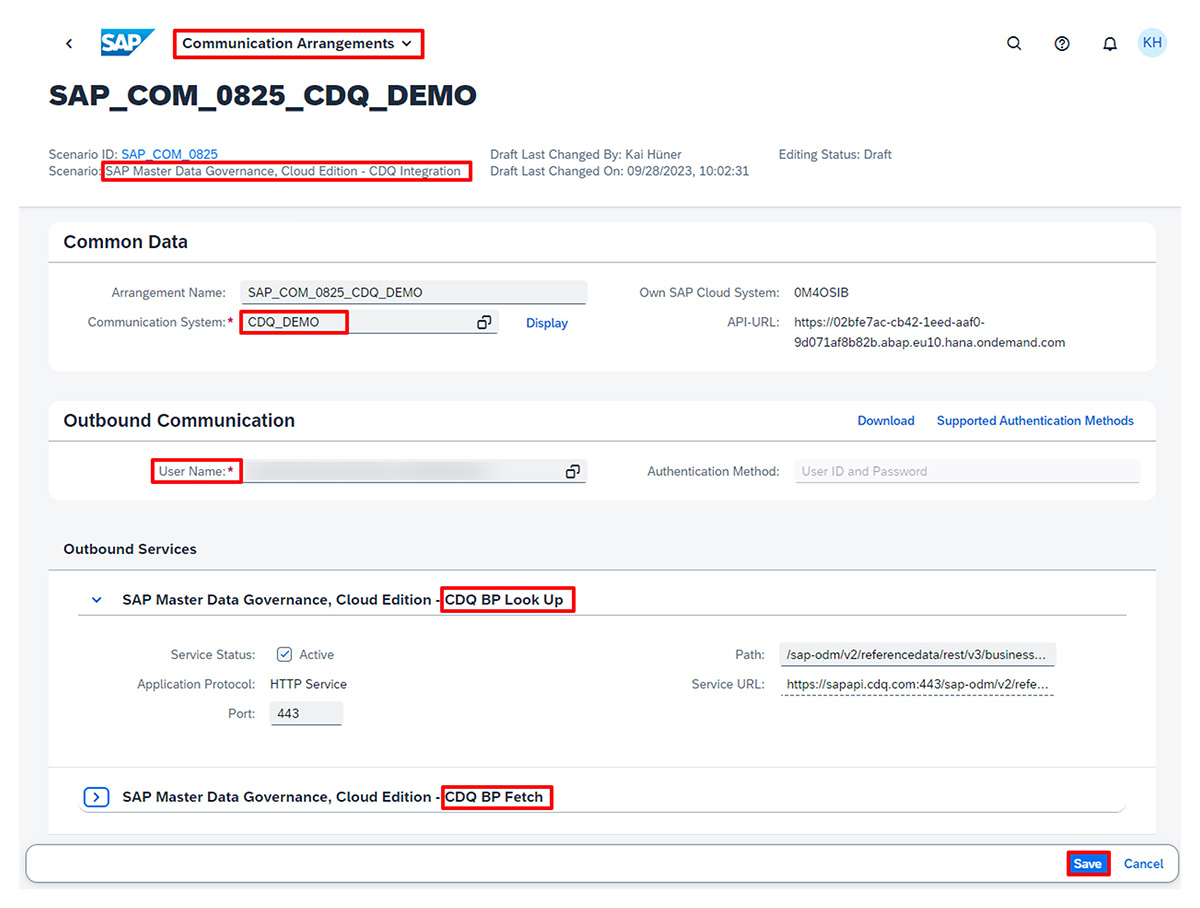 How to integrate CDQ and SAP MDG 13