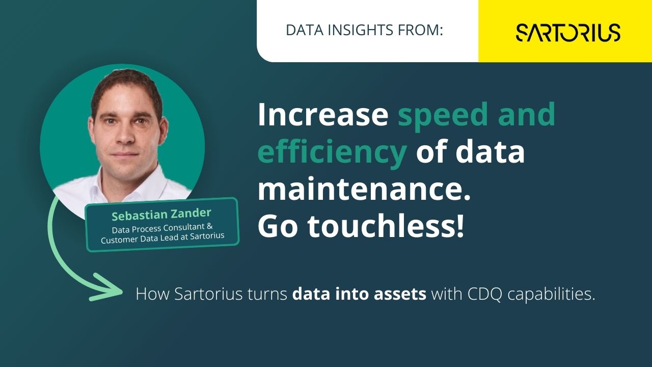 Touchless data at Sartorius