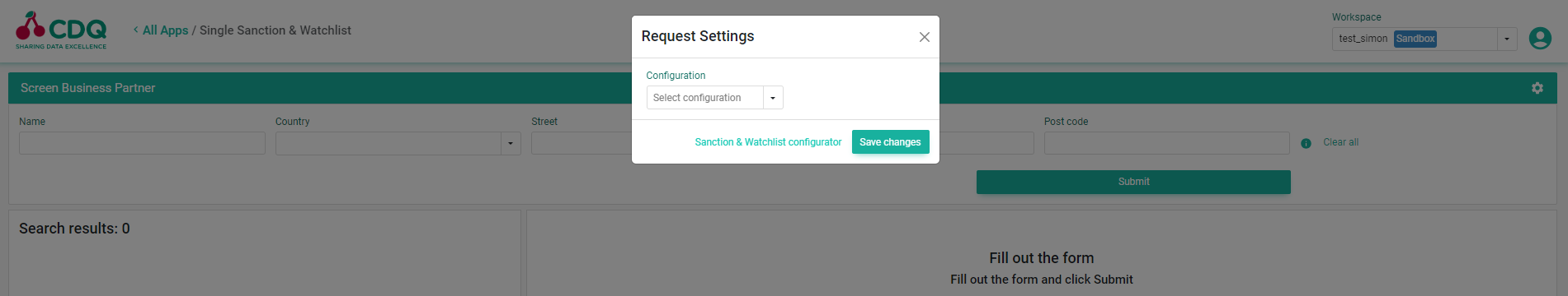 Selecting Configuration