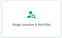 Single Santion & Watchlist App