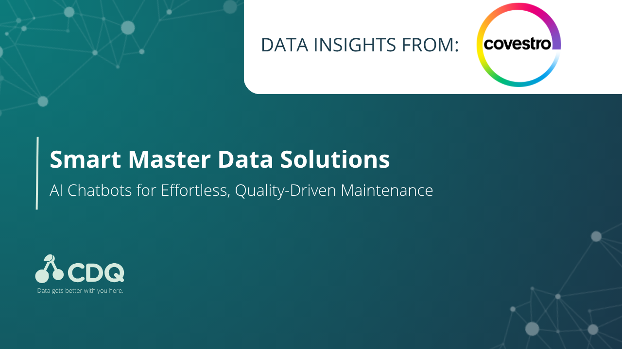 Smart Master Data Solutions at Covestro