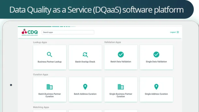 Data Quality as a Service (DQaaS) software platform
