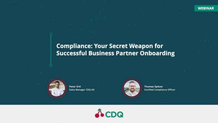 Compliance: Your Secret Weapon for Successful Business Partner Onboarding