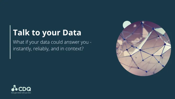 Talk to your data webinar