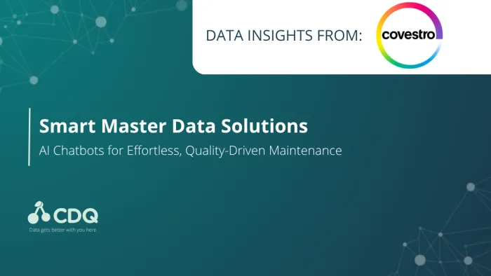 Smart Master Data Solutions at Covestro